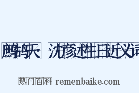 鹧鸪天·沈彦述生日近义词是什么意思的图片